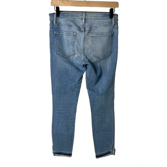 Frame Le Skinny De Jeanne Jeans Benton Wash Size 28 LSJCRCT712 Mid Rise - Picture 3 of 8